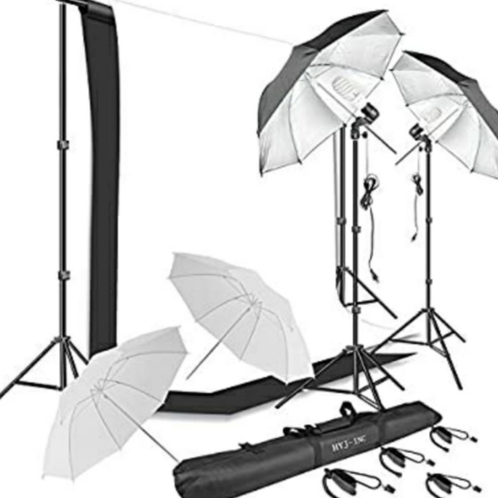 Lighting Umbrella Equipment with Backdrop